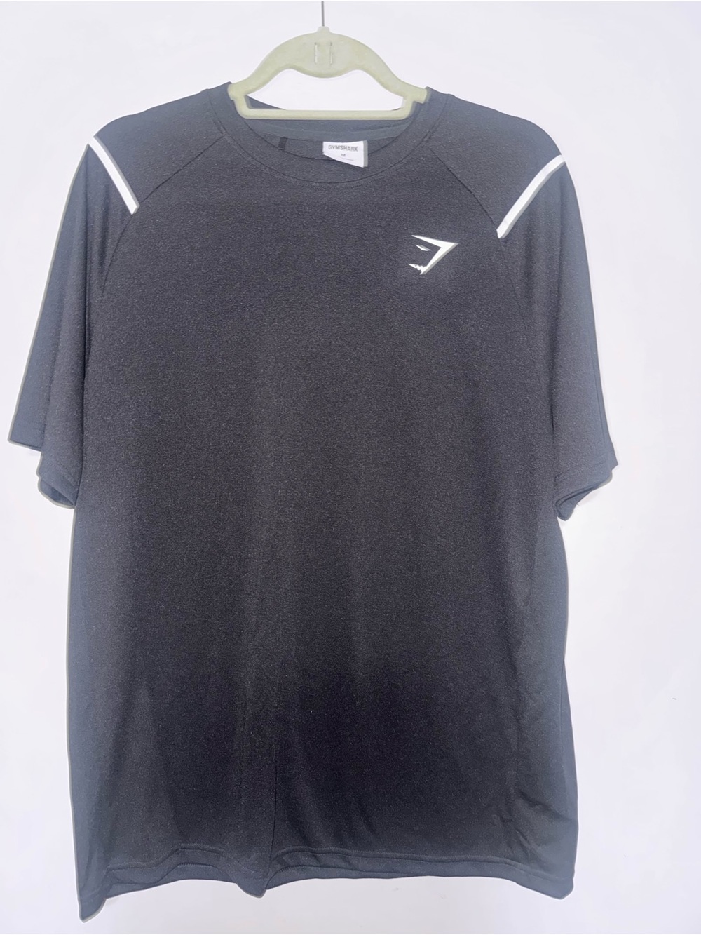Gymshark Black Short Sleeve Training Tee with White Accent